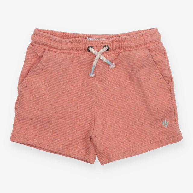 Jersey Ribbed Short Pink with Multicoloured Flecks