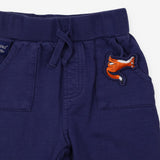 The Gruffalo Jogger navy with Fox as Pocket Pal