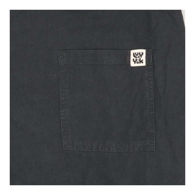 Linen Dungarees Grey Marl Relaxed Fit with Adjusta