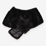 Faux Fur Wrap Charcoal Grey Evening Stole