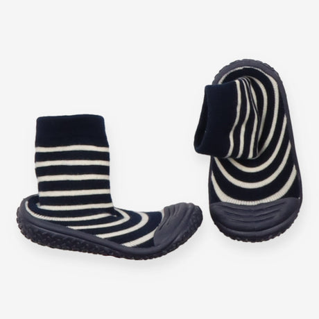 Navy Blue Ecru Cream Stripe Boys' Stripe Indoor Ou