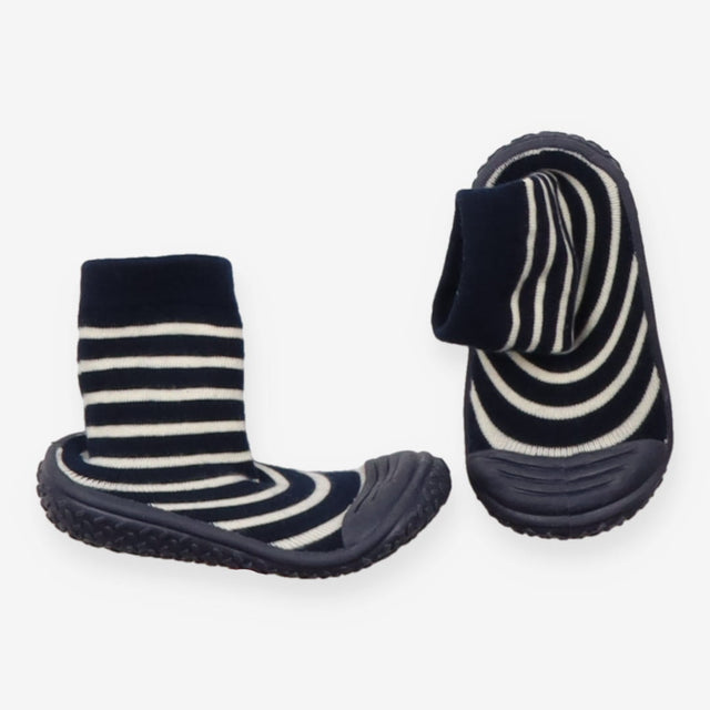 Navy Blue Ecru Cream Stripe Boys' Stripe Indoor Ou