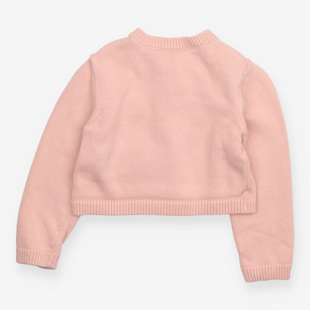 Pink Knit Flopsy Rabbit Cardigan