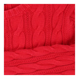 Lands End Red Cable Knit jumper