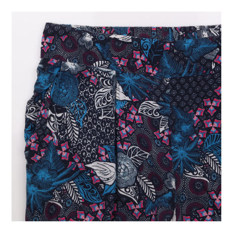 Trousers Blue Printed