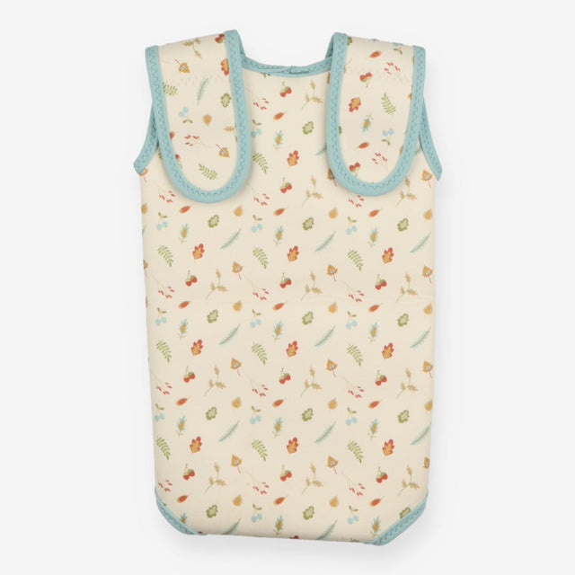 Autumn leaves cream wrapover wetsuit