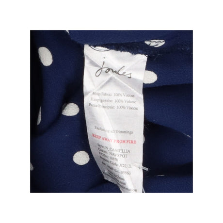 Blue & Cream Polka Dot Short Sleeve Dress with Poc