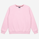 Pink Crew Neck Cotton Blend Sweatshirt
