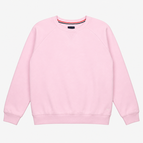 Pink Crew Neck Cotton Blend Sweatshirt