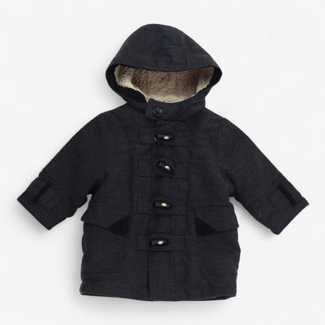 Toggle Coat Grey and Black