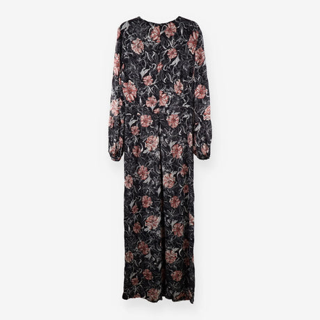 Palazzo Jumpsuit – Black & Floral Print