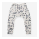 Harem Legging White with Airplanes