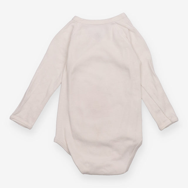 Bodysuit wrap long sleeve white ''Chaton''