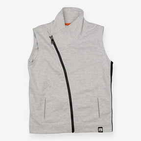 Zip up vest jersey grey