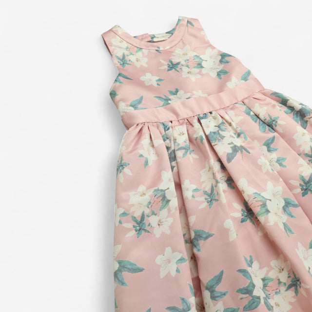 Dress sleeveless pink floral