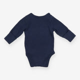 Bodysuit LS ribbed navy blue