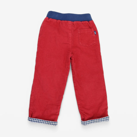 Trousers Reversible Red Cord Pull on 