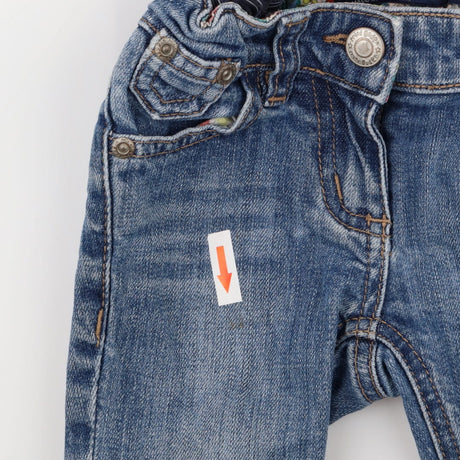 Denim Cuffed Cropped Jeans