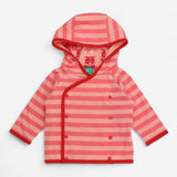 Pink Striped Jacket Cat Lining