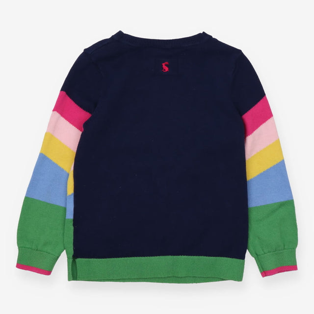 Sweater knit navy horses