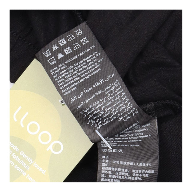 Trousers Wide Leg Elasticated Waist Black