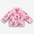 Quilted Pink Floral Cord Collar 