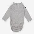 Bodysuit grey LS wrapover