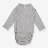 Bodysuit grey LS wrapover