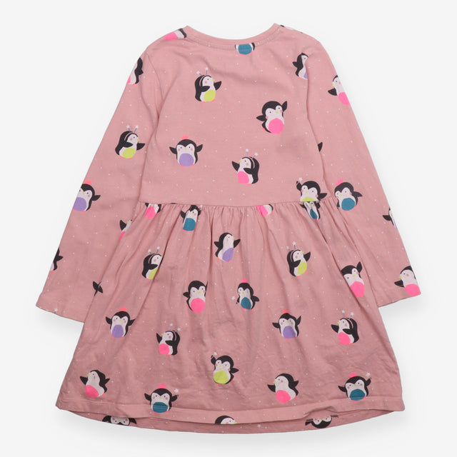 Pink Partying Penguins Dress