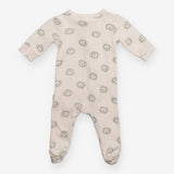 White Sleepsuit with Lions