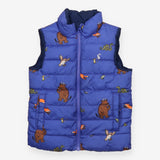 Reversible gilet padded navy and blue Gruffalo