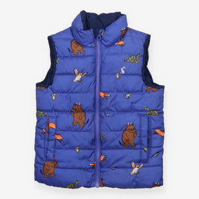 Reversible gilet padded navy and blue Gruffalo