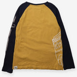 Yellow and navy land rover LS top
