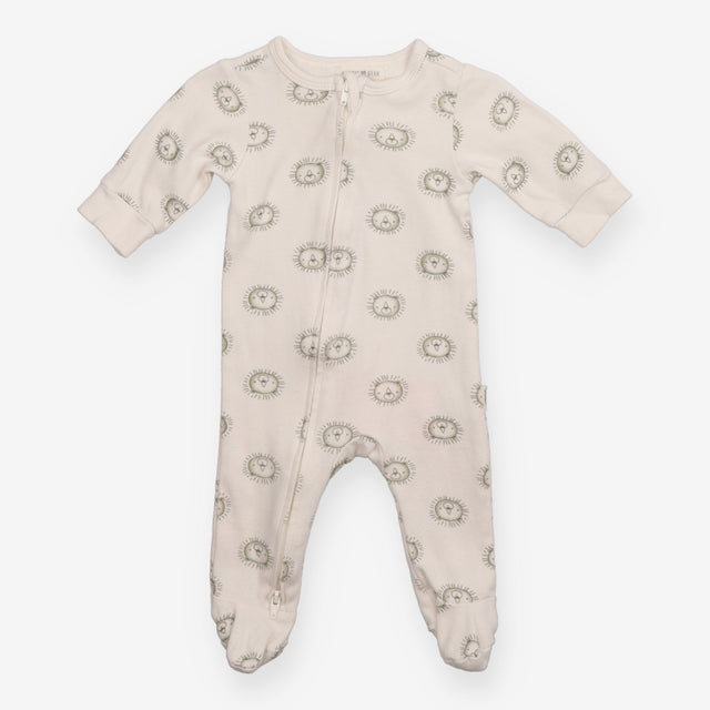 White Sleepsuit with Lions