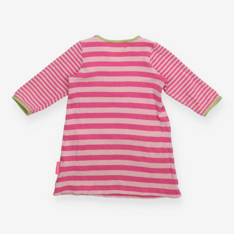 Pink Striped Dress with Pockets