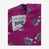 Blouse Pink with Blue Hedgehogs