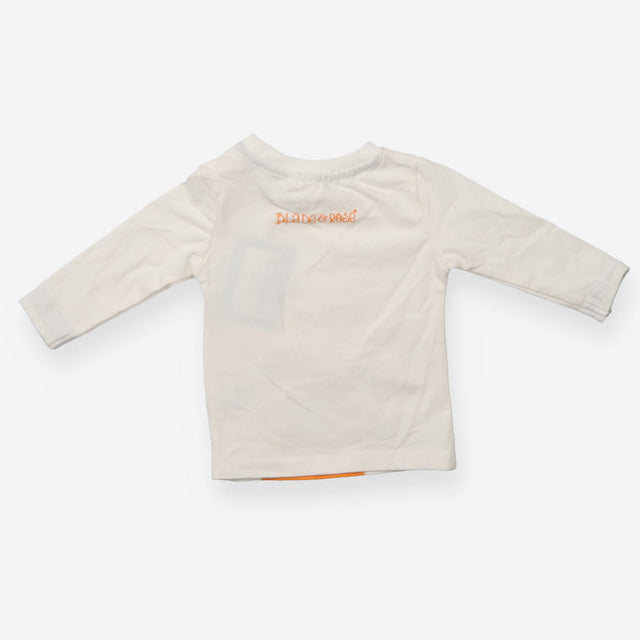 White long sleeve t-shirt with fox