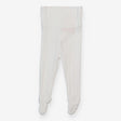 Footed Leggings White Pointelle