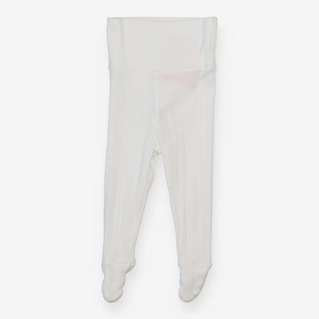 Footed Leggings White Pointelle
