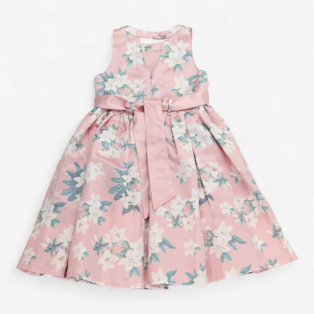 Dress sleeveless pink floral