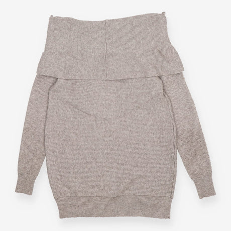 Off-the-Shoulder Ribbed Knit Maternity & Nursing S