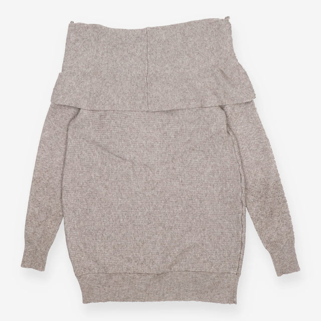 Off-the-Shoulder Ribbed Knit Maternity & Nursing S