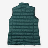 Padded Gilet Bottle Green Lightweight Zip Front