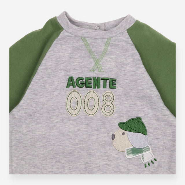 Pastello Outfit Sweater and Joggers green Dog