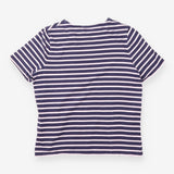Top Navy Pink Stripe Short Sleeve Cotton T-Shirt