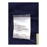 Navy Knot Front Short Sleeve Maternity Dress