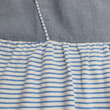 Dress blue denim stripe