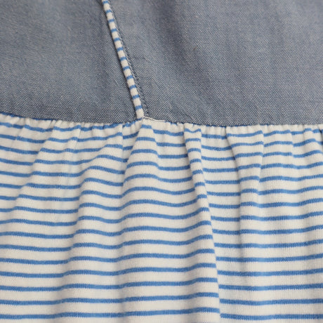 Dress blue denim stripe