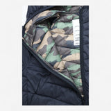 Puffer Coat Black with Camo Lining 