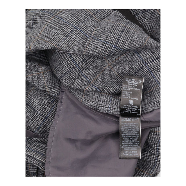 Trousers Check Side Stripe Tapered Ankle Length